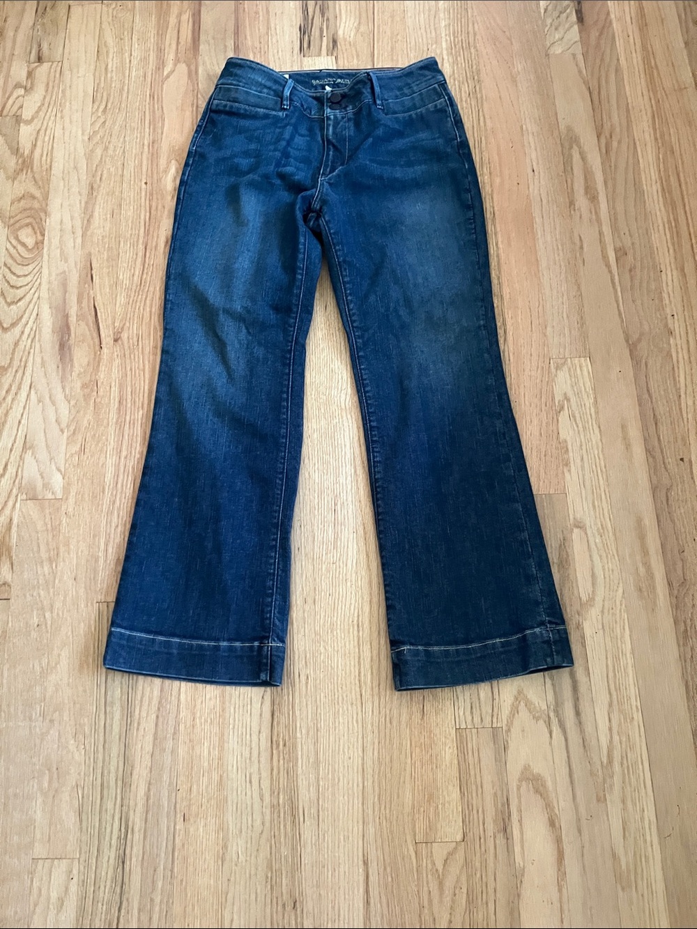 Banana Republic Dark Blue Wide-Leg Flare Jeans